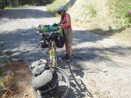 GDMBR: Well, we knew the drill - Take everything off the bike.